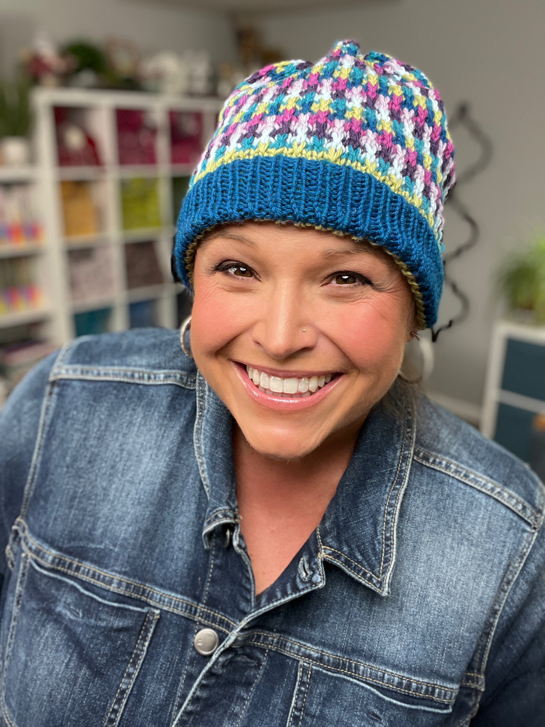 Pixel Pop Knit Hat Pattern