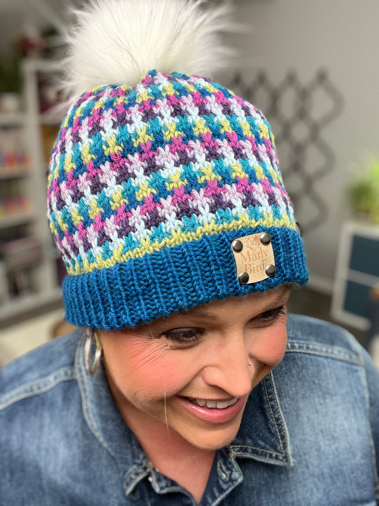 Pixel Pop Knit Mosaic Hat Pattern | Marly Bird – Marly Bird