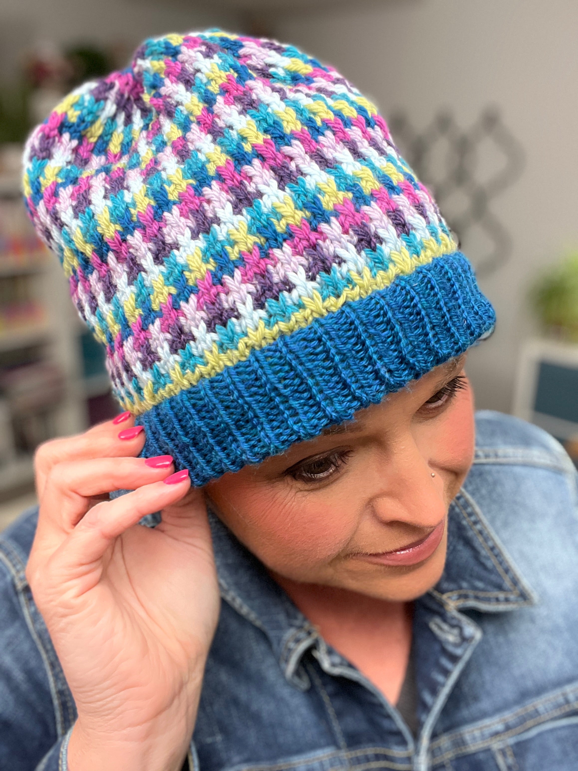 Pixel Pop Knit Hat Pattern