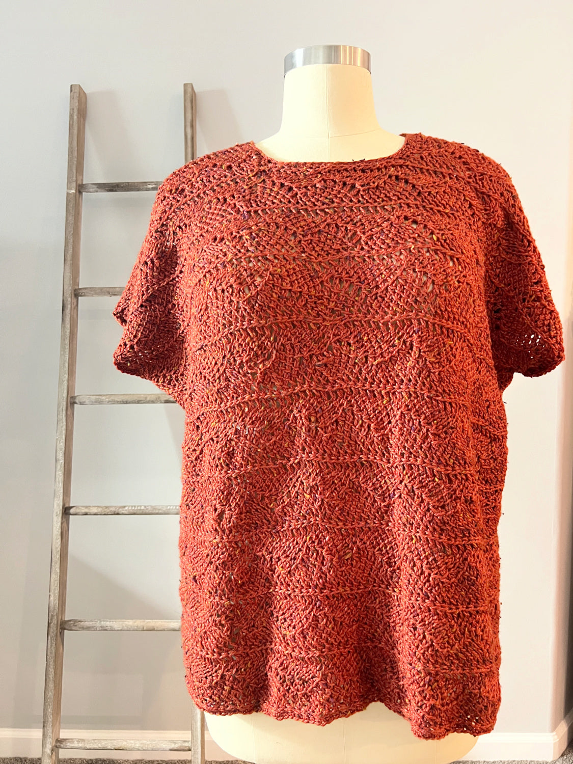 Poplar Tunisian Crochet Oversized Pullover Pattern