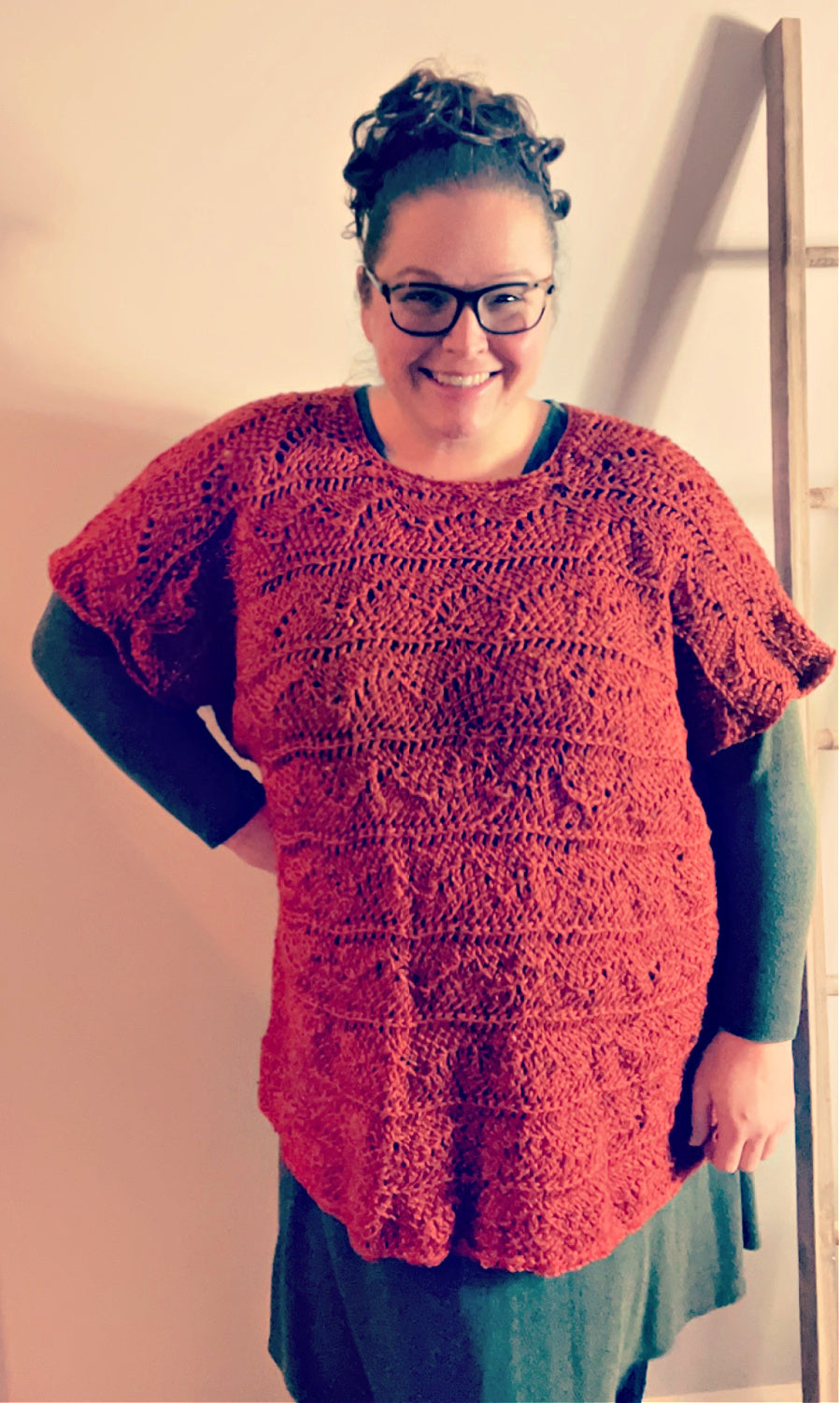 Poplar Tunisian Crochet Oversized Pullover Pattern
