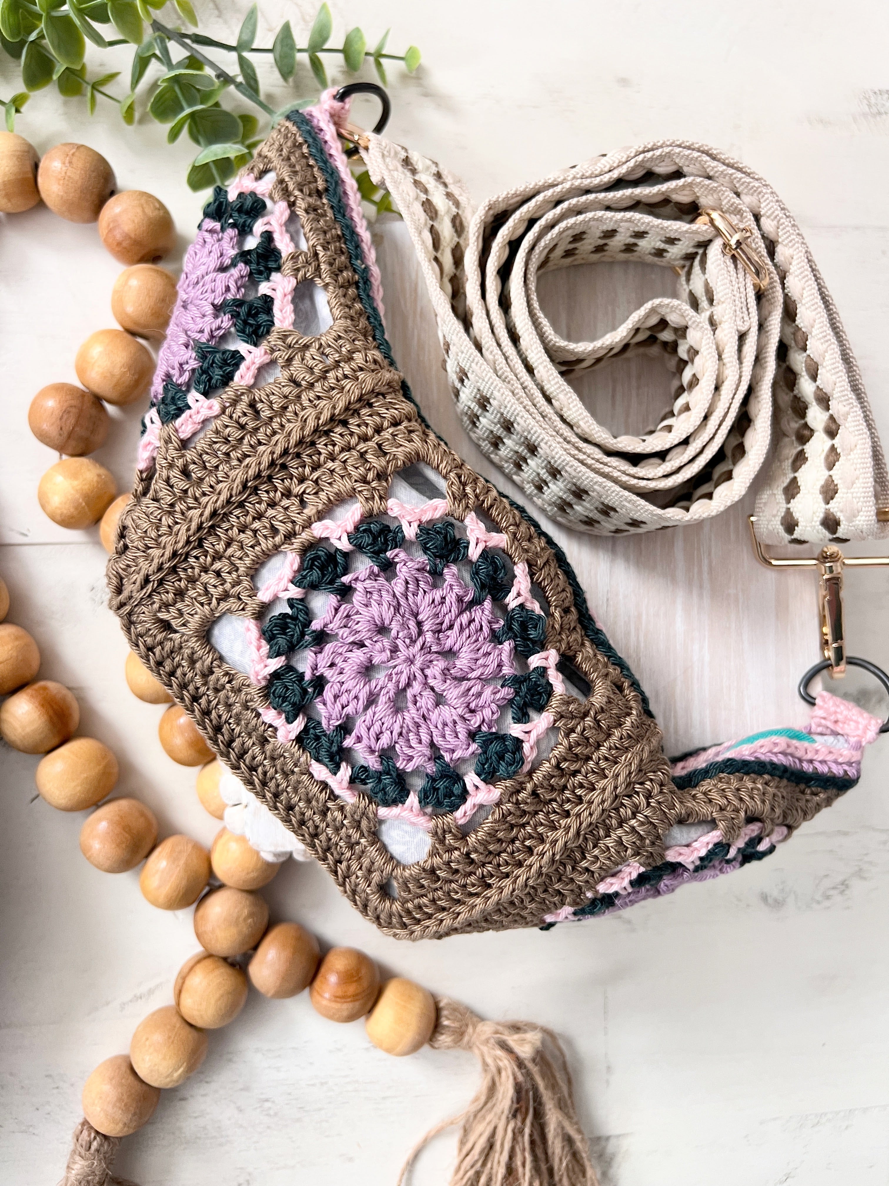 Ramble and Rue Crochet Crossbody Bum Bag Pattern