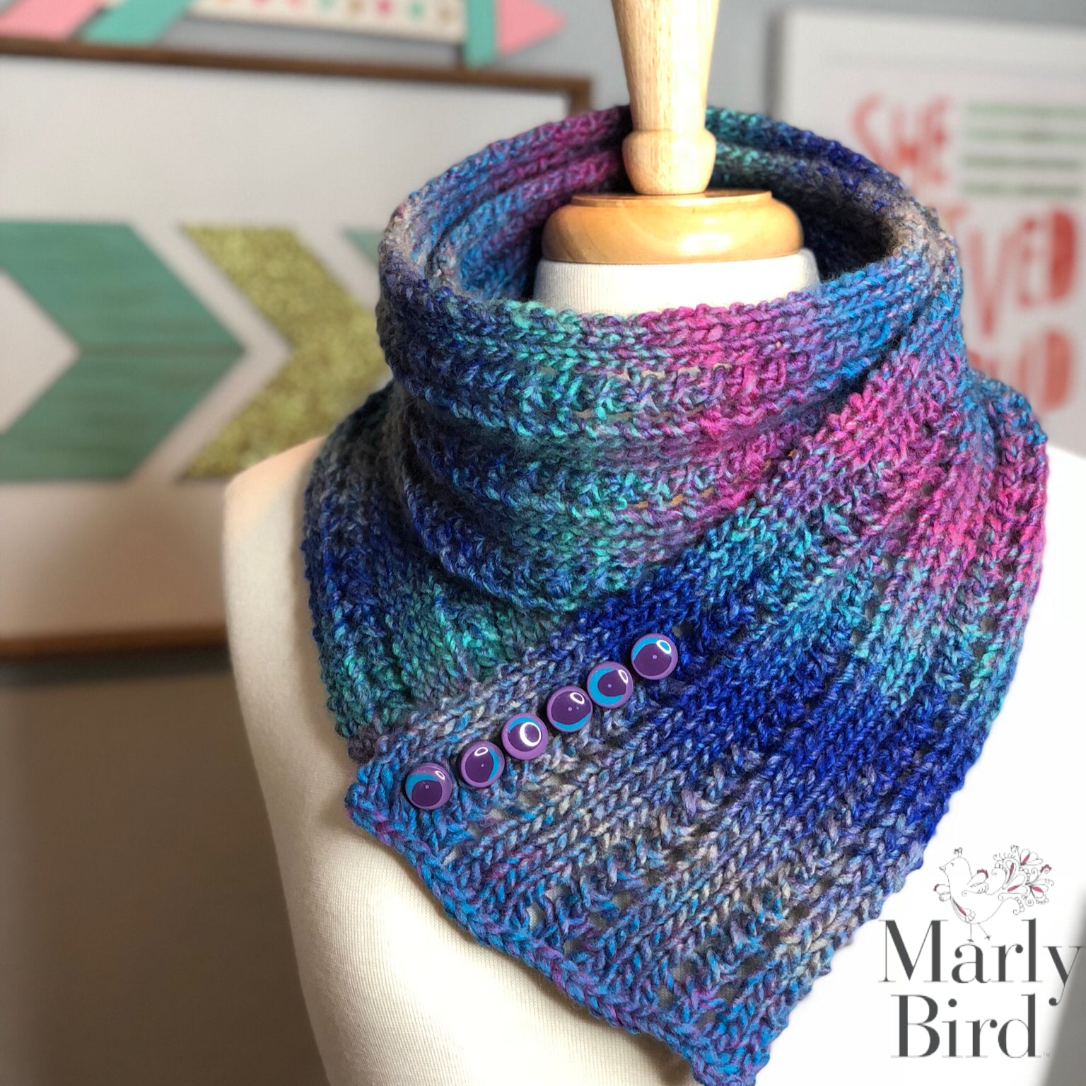 Rib and Lace Scarf & Cowl Pattern (PDF) || Super Simple One Ball Project