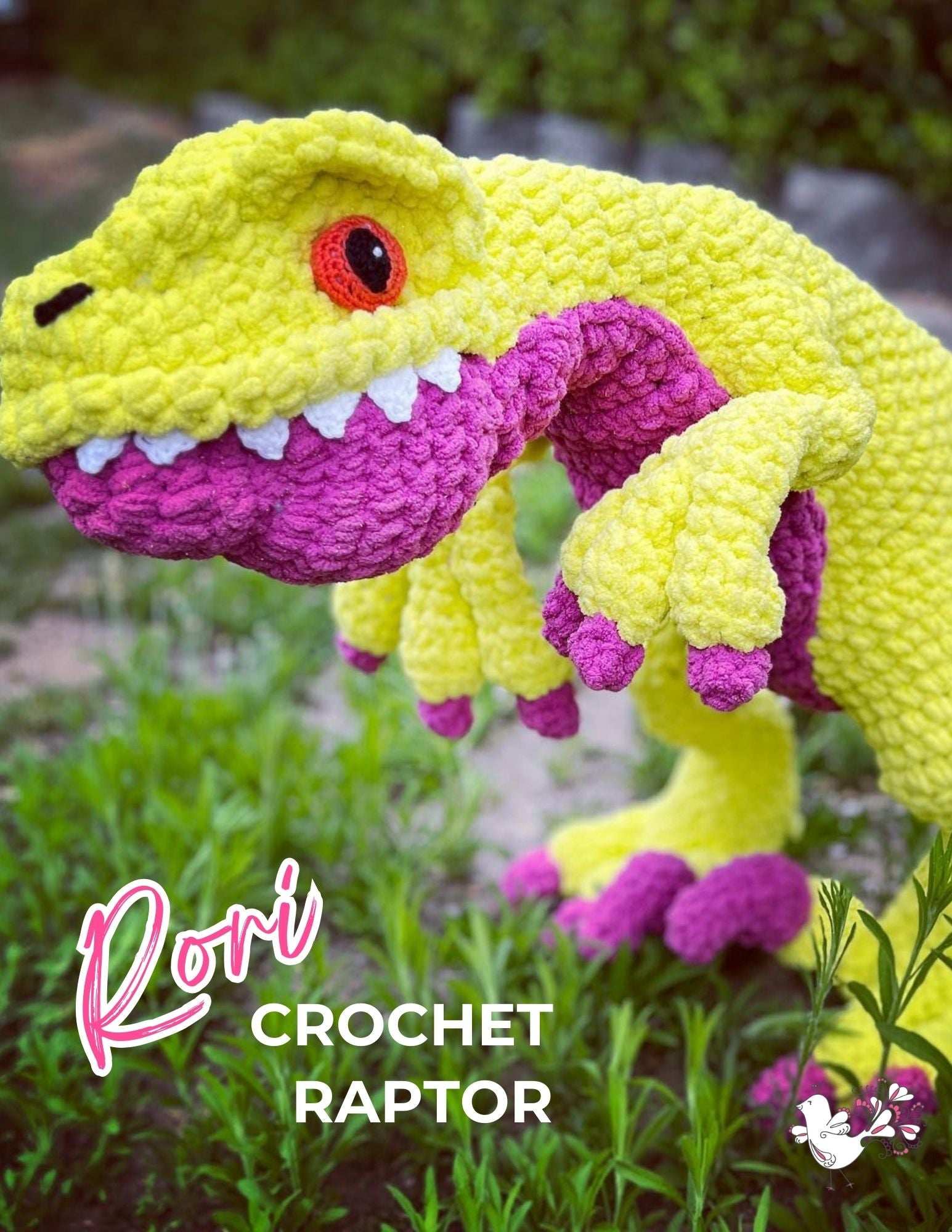 Rori the Raptor: Dinosaur Plush Crochet Pattern