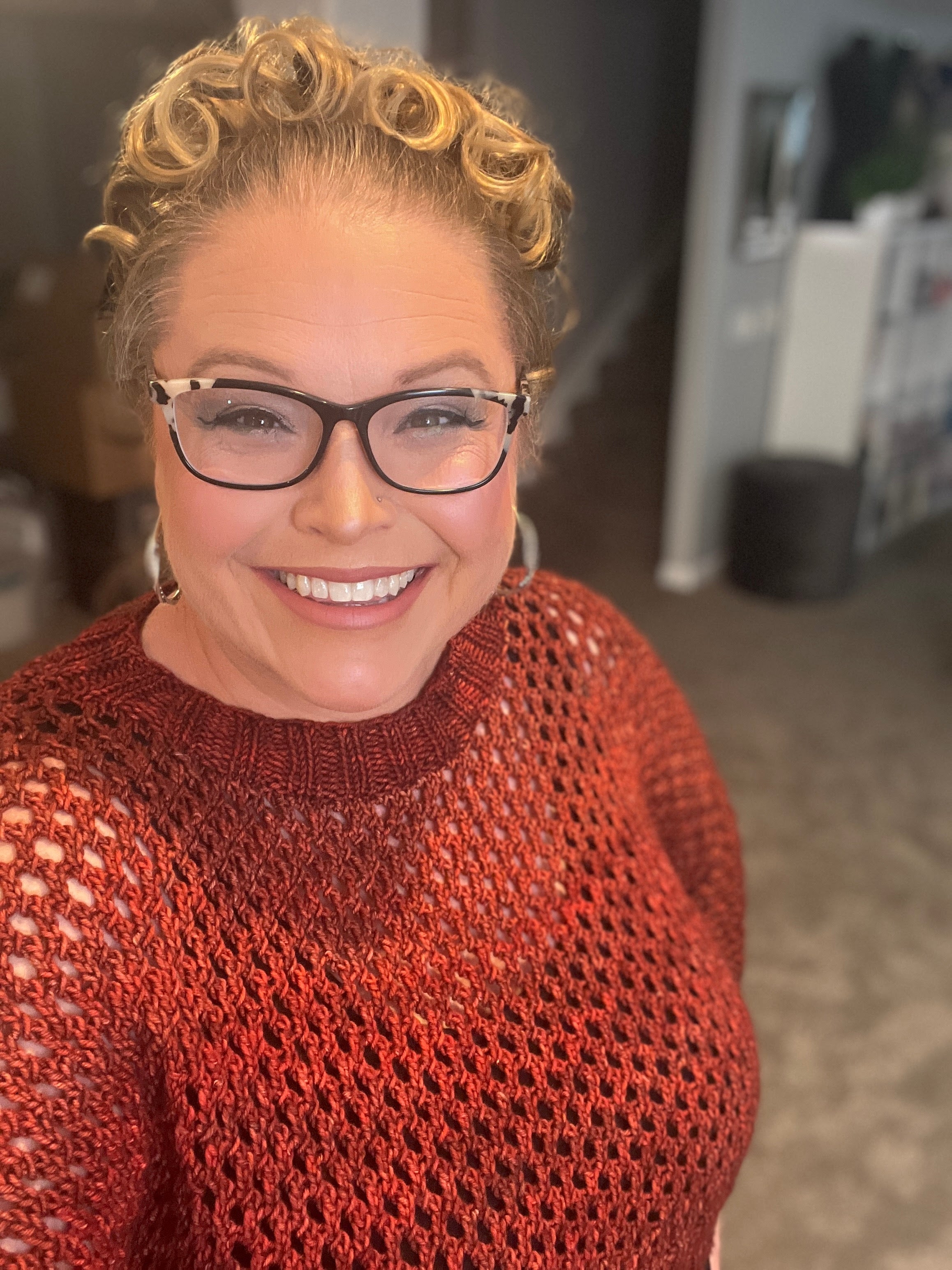 Sandra PDA Cropped Knit Sweater Pattern – Modern Lace Knit Top