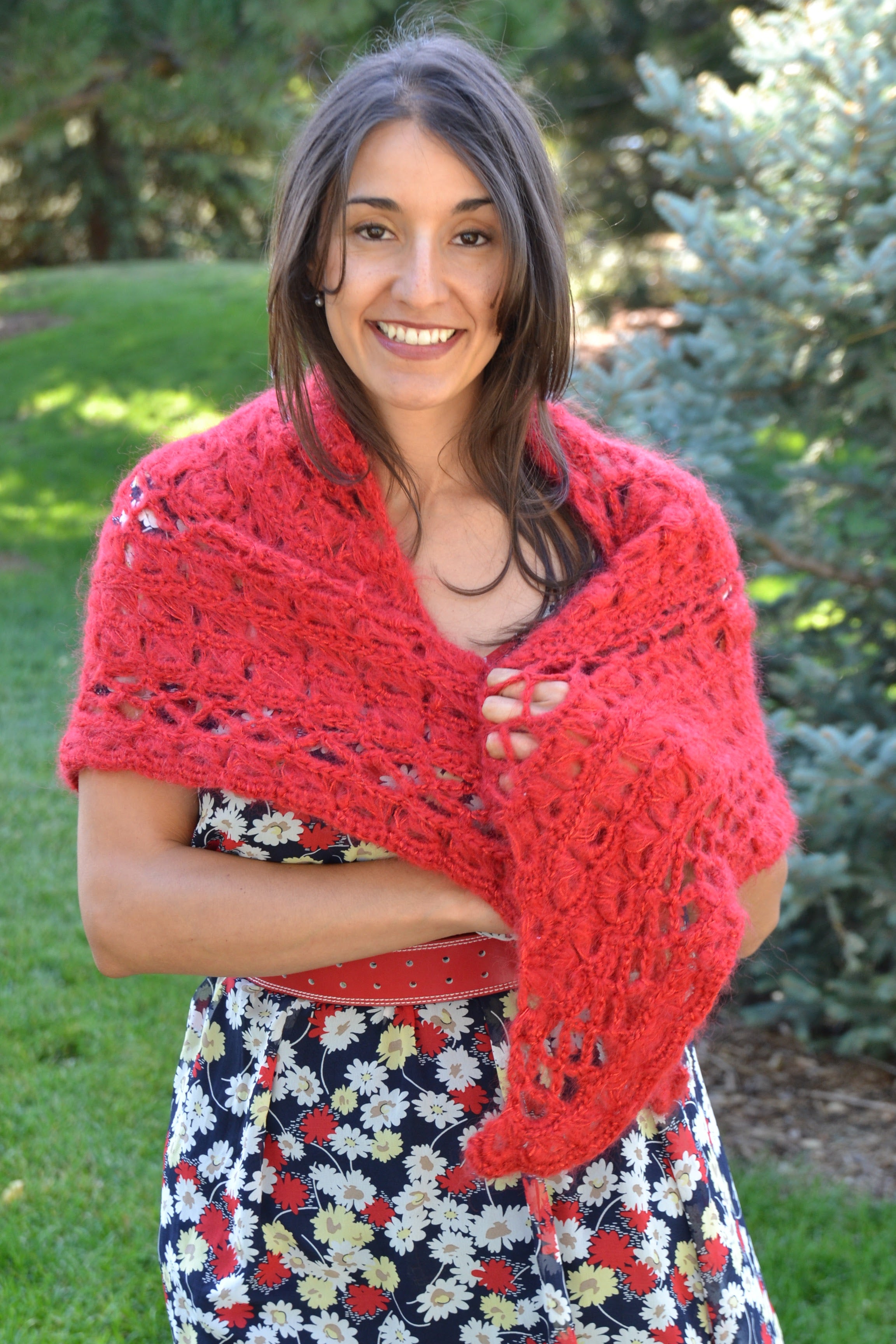 Shimmer Crochet Shawl Pattern (PDF) – Elegant Lightweight Crochet Wrap