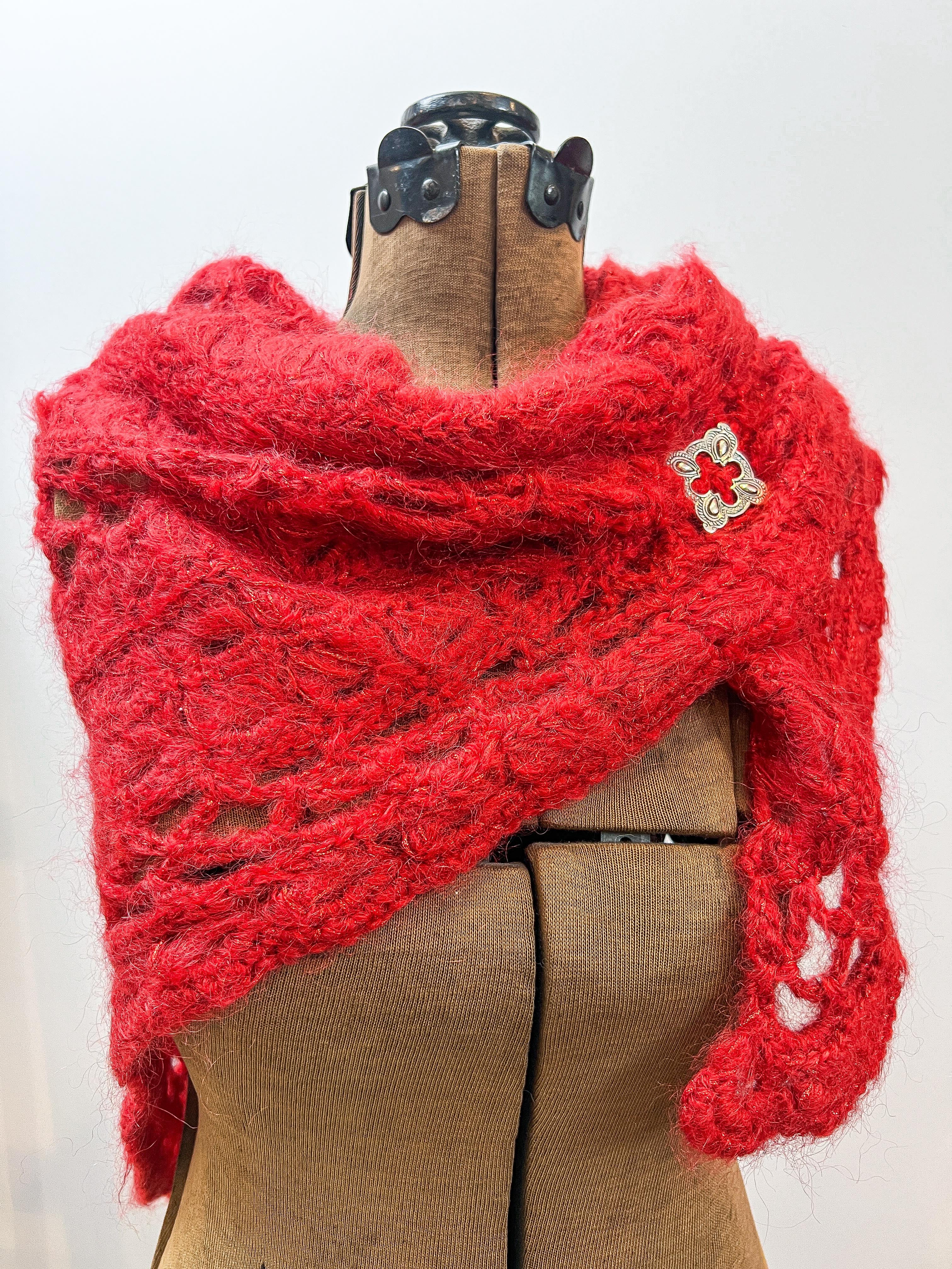 Shimmer Crochet Shawl Pattern (PDF) – Elegant Lightweight Crochet Wrap