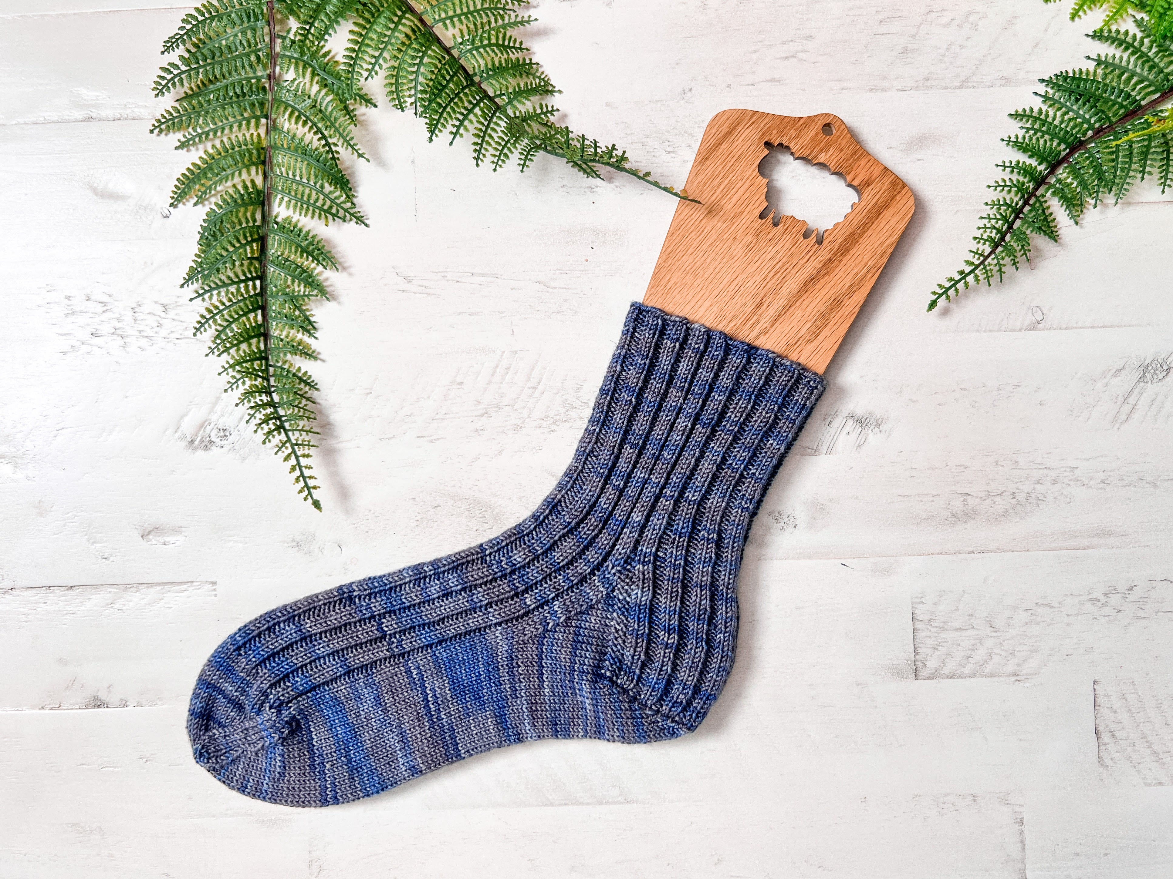 Skyline Ribbed Knit Socks Pattern | Classic Top Down Knit Socks
