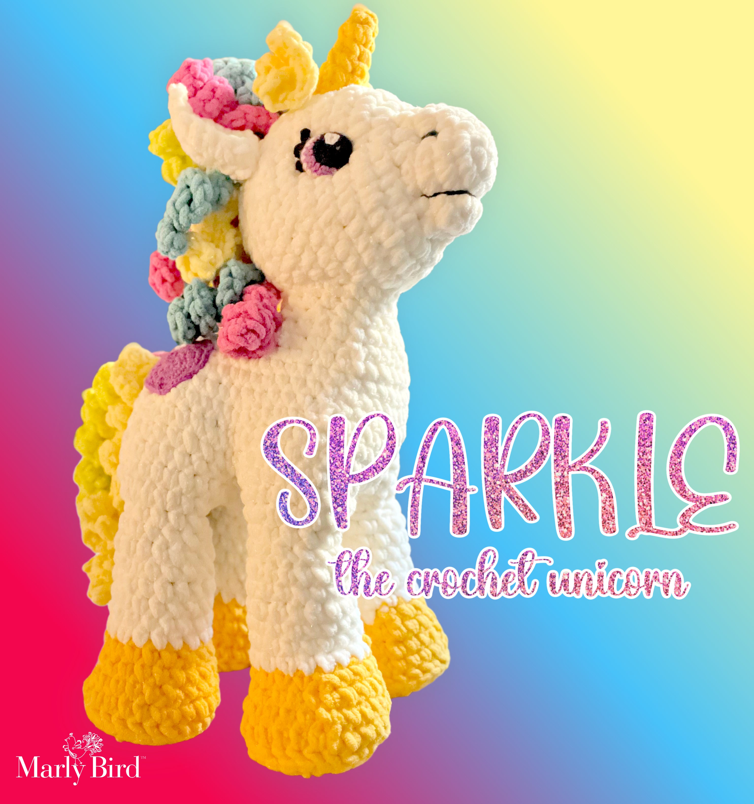 Sparkle Crochet Unicorn Amigurumi