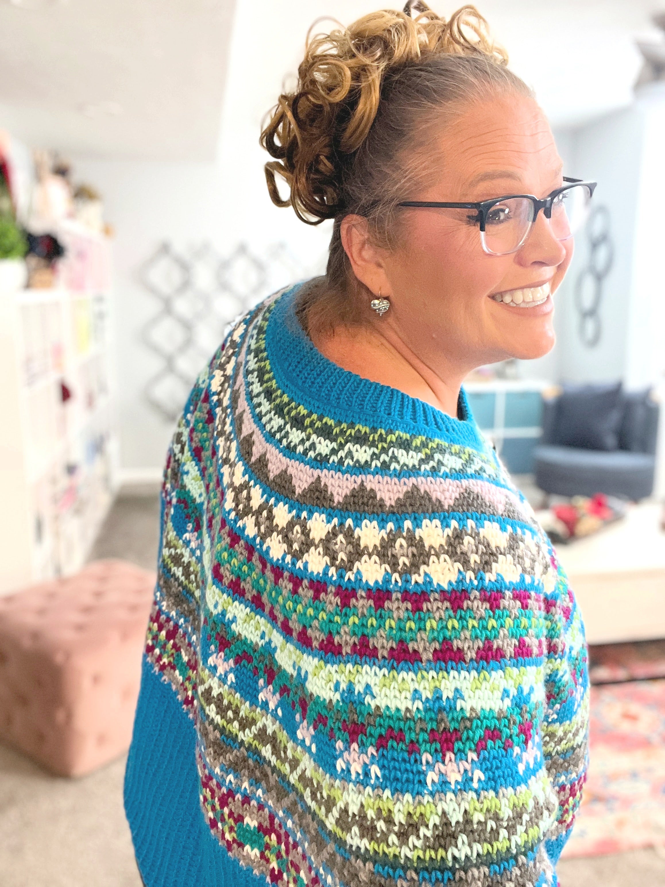 Spectrum Stitch Crochet Swoncho by Marly Bird