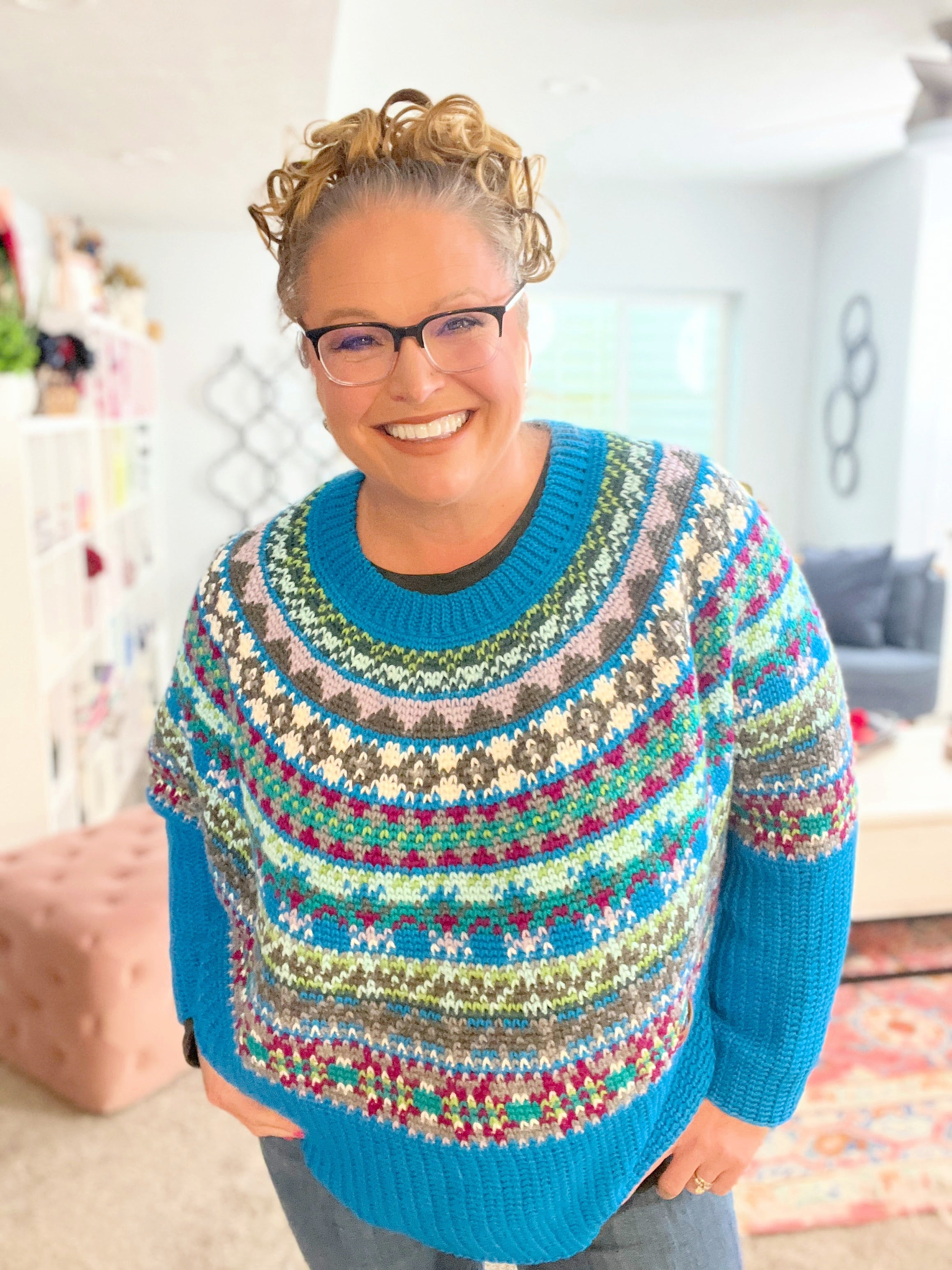 Spectrum Stitch Crochet Swoncho by Marly Bird