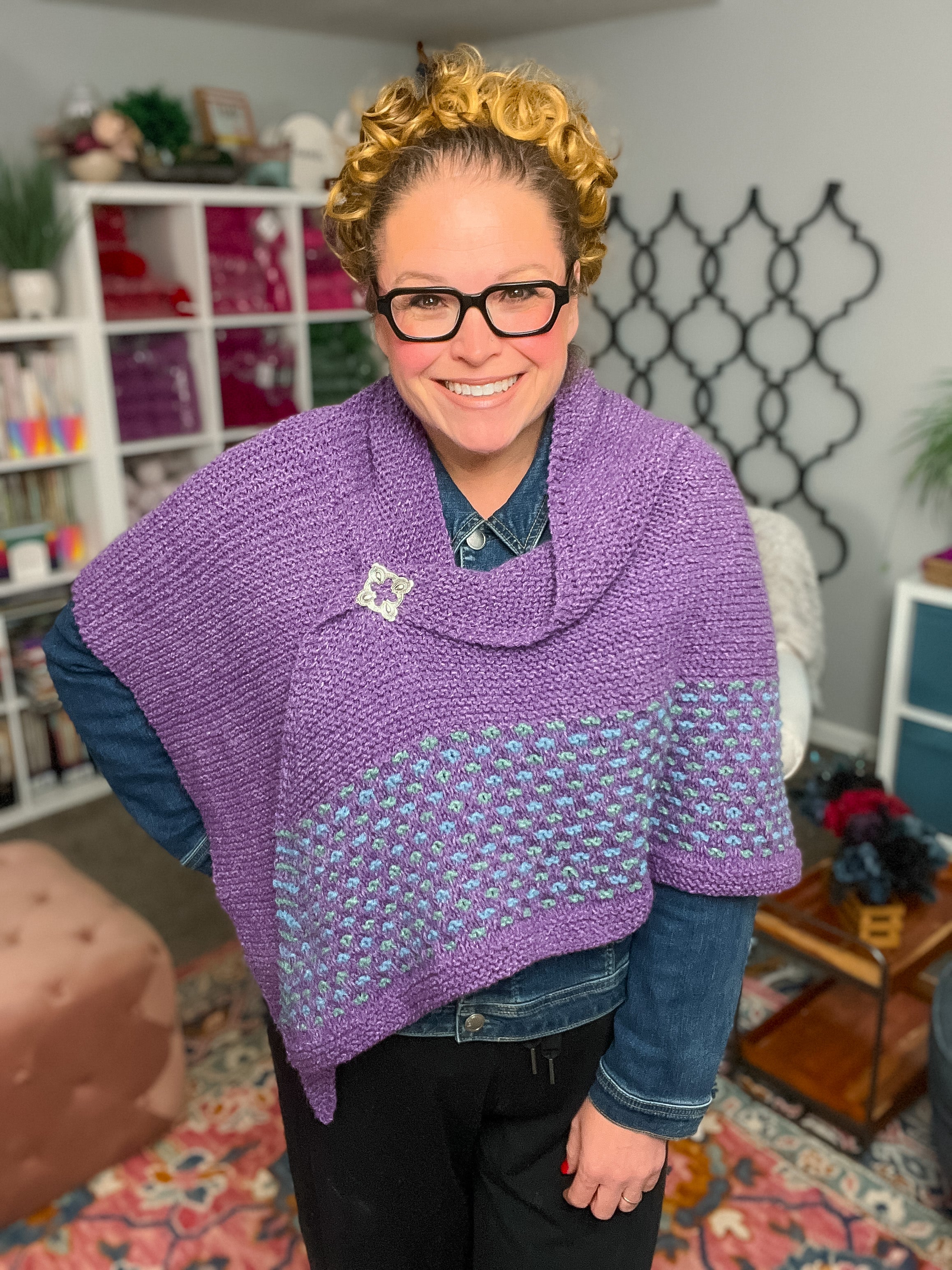 Summit Knit Shawl Pattern - PDF Download