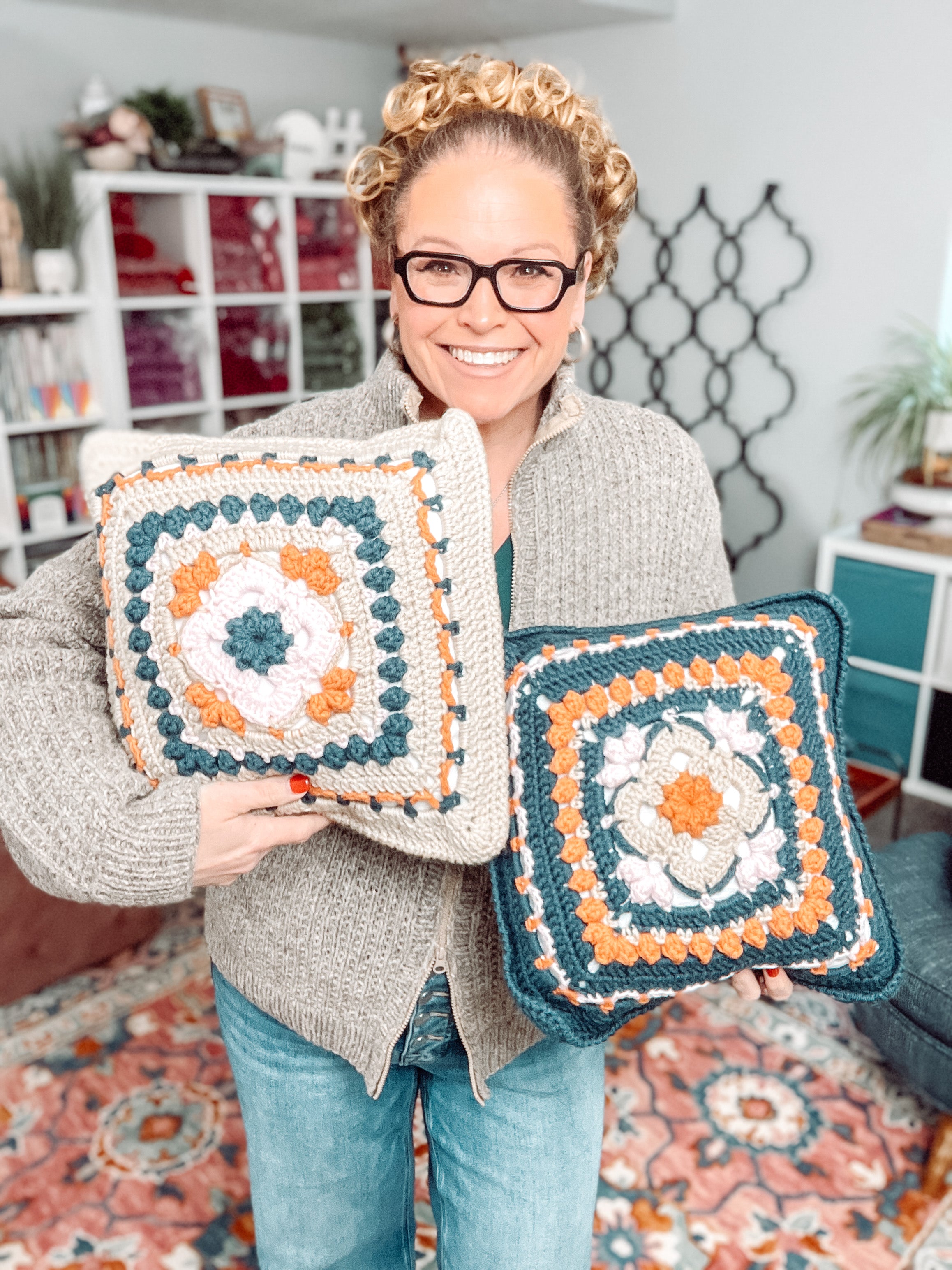 Sweetcorn Crochet Motif Pillow Pattern