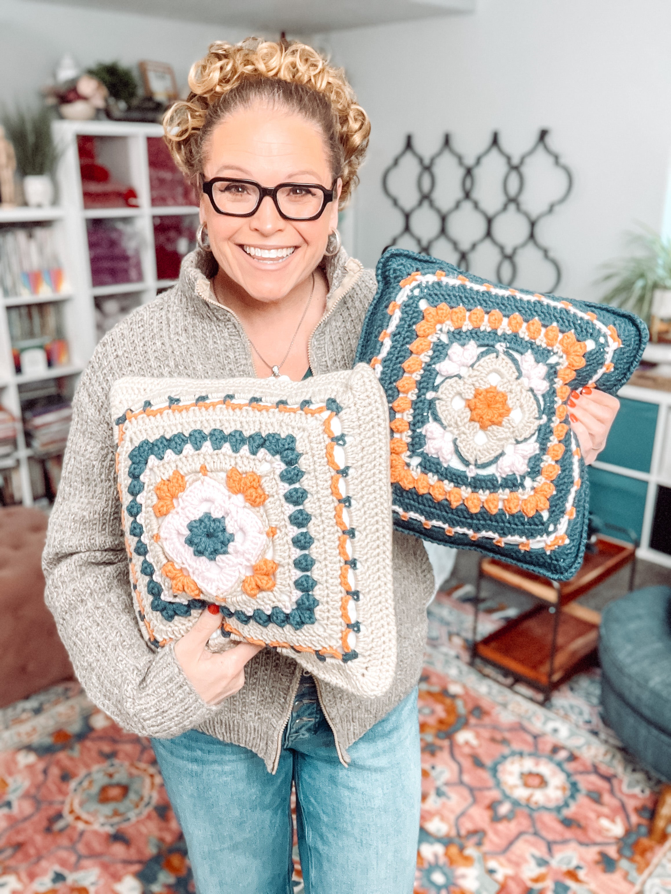 Sweetcorn Crochet Motif Pillow Pattern