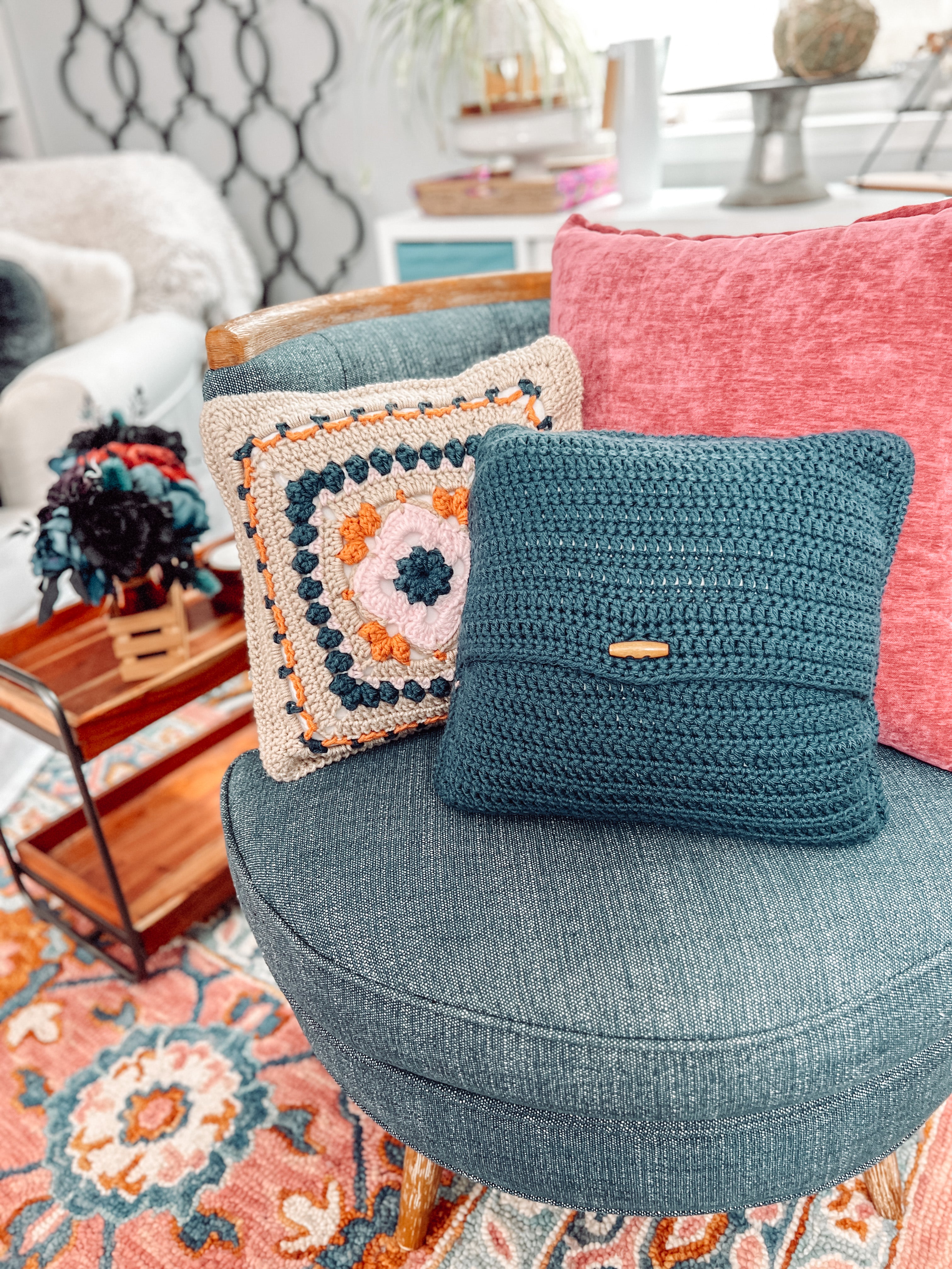 Sweetcorn Crochet Motif Pillow Pattern