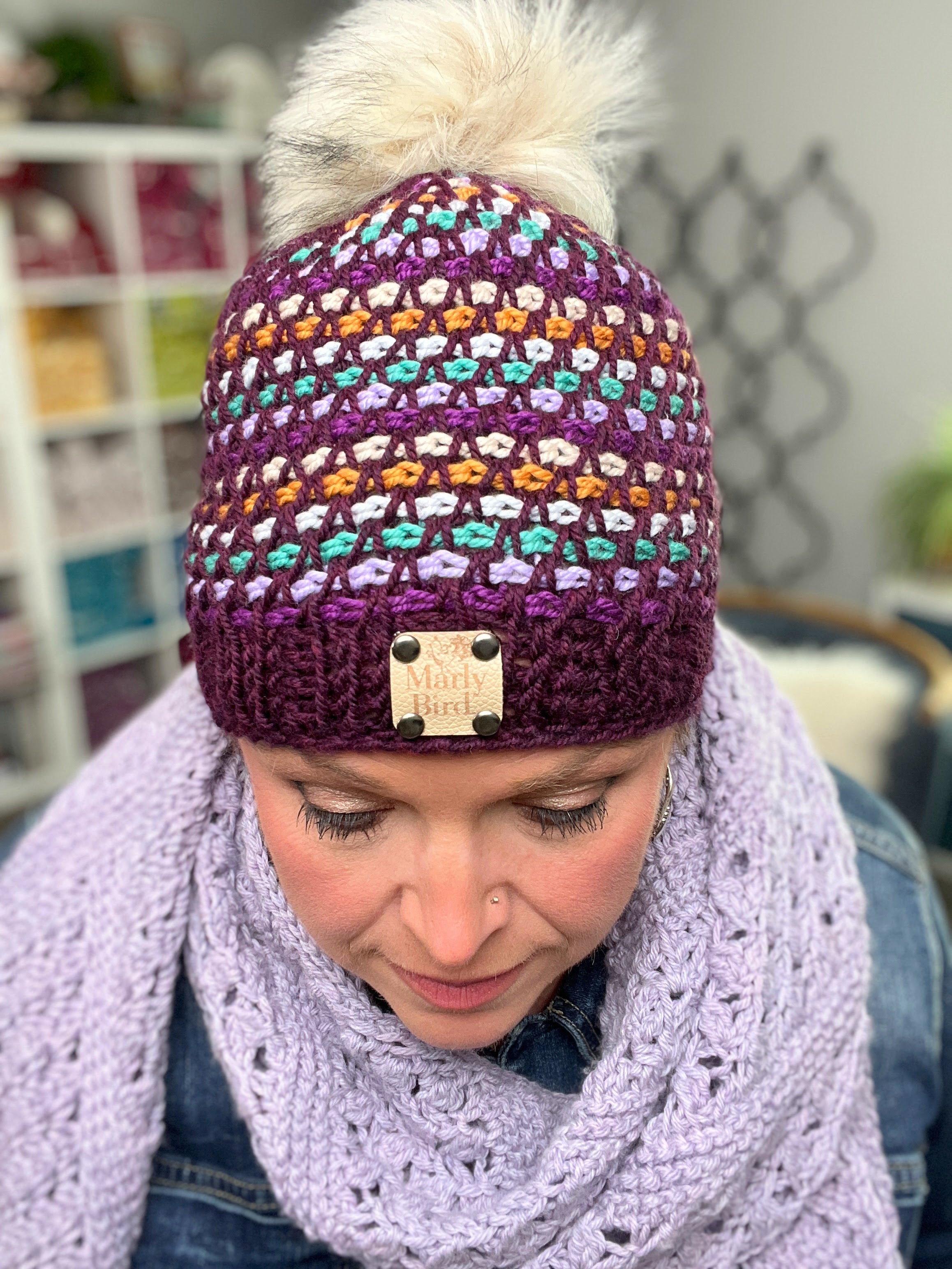 Swiss House Tunisian Crochet Hat Pattern