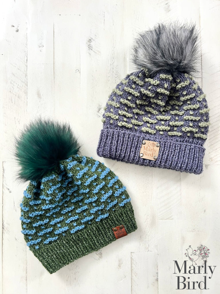Twilight Trails Knit Mosaic Hat Pattern | Marly Bird – Marly Bird