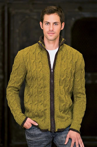 Nottingham Knit Zipper Sweater Mens Sample