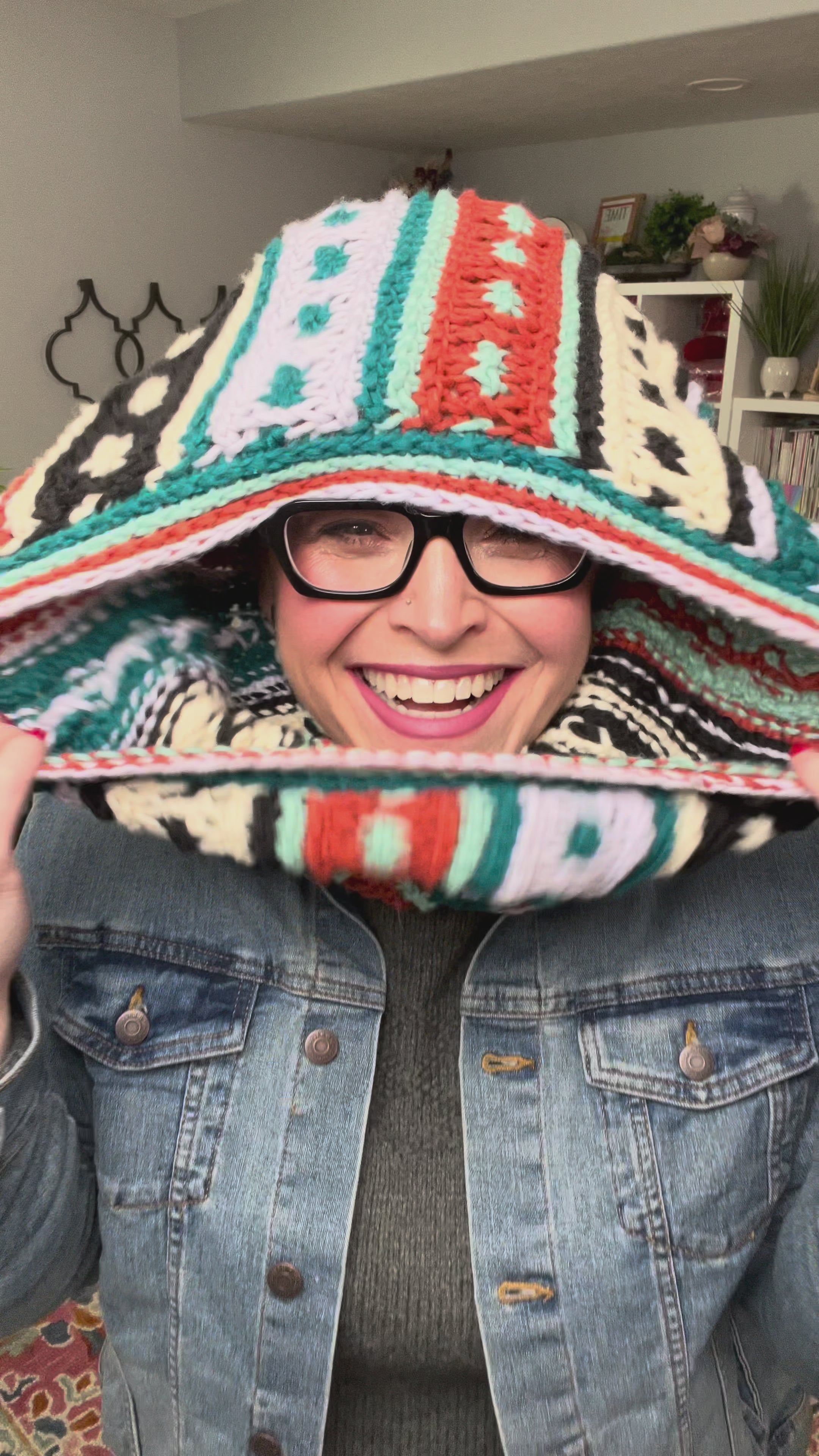 Spiced Latte Tunisian Crochet Cowl Pattern (PDF) || Afghan Stitch Cowl