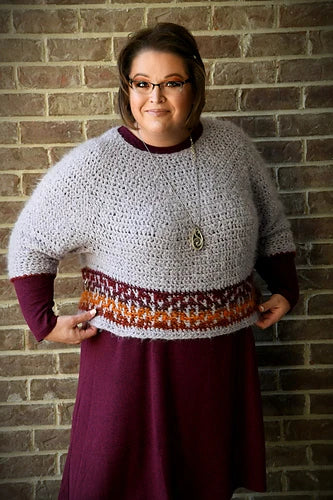 Pumpkin Spice Crochet Cardgian Sample