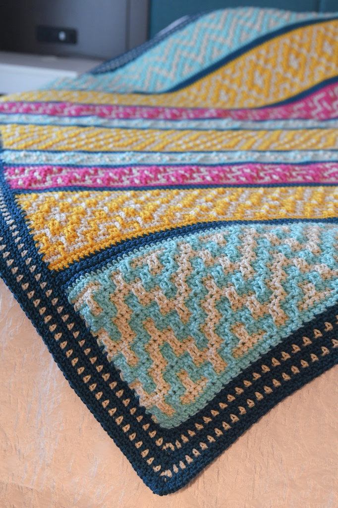 Azores Mosaic Crochet Blanket Pattern