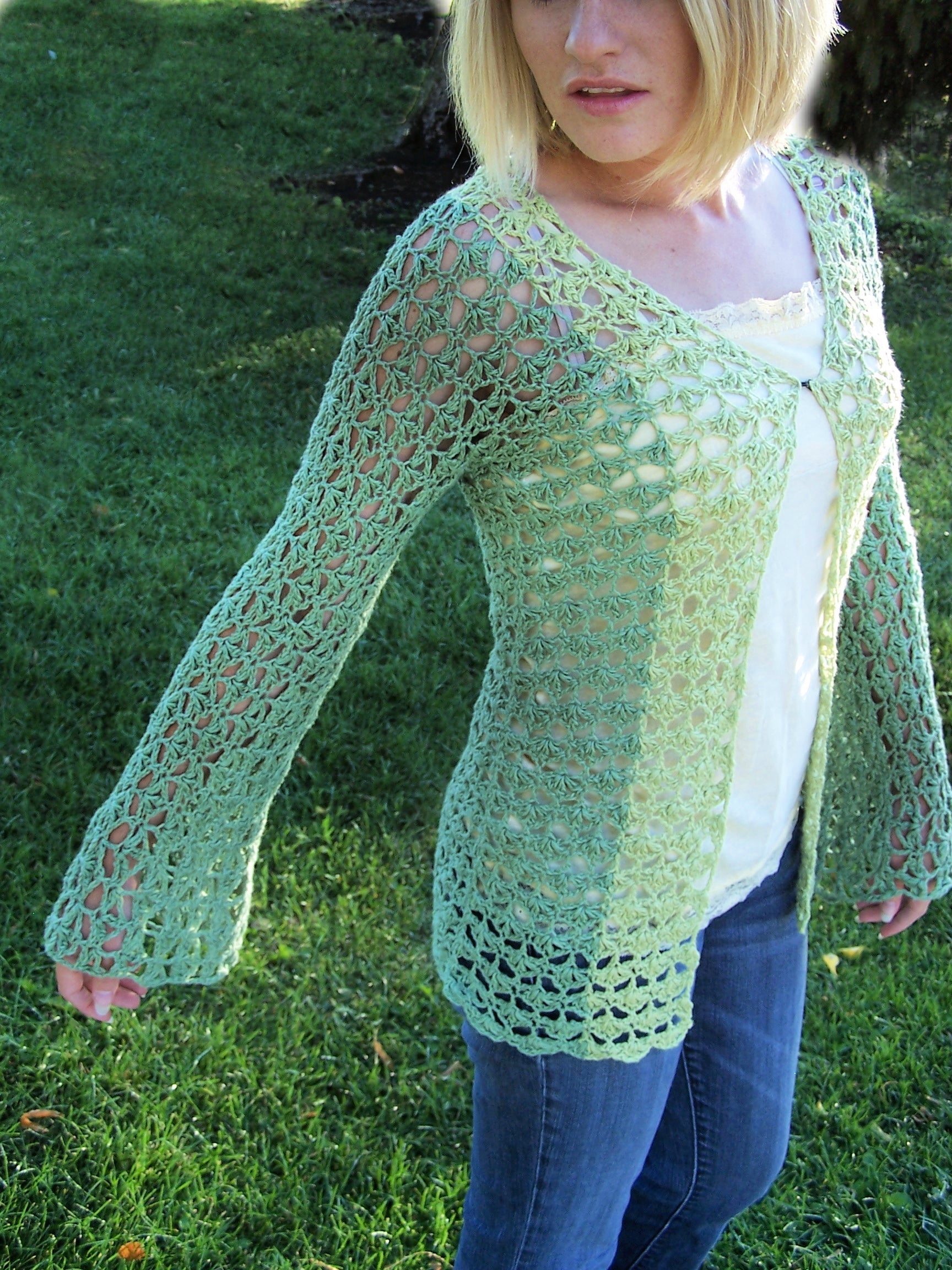 Hydroponic Crochet Cardigan Pattern