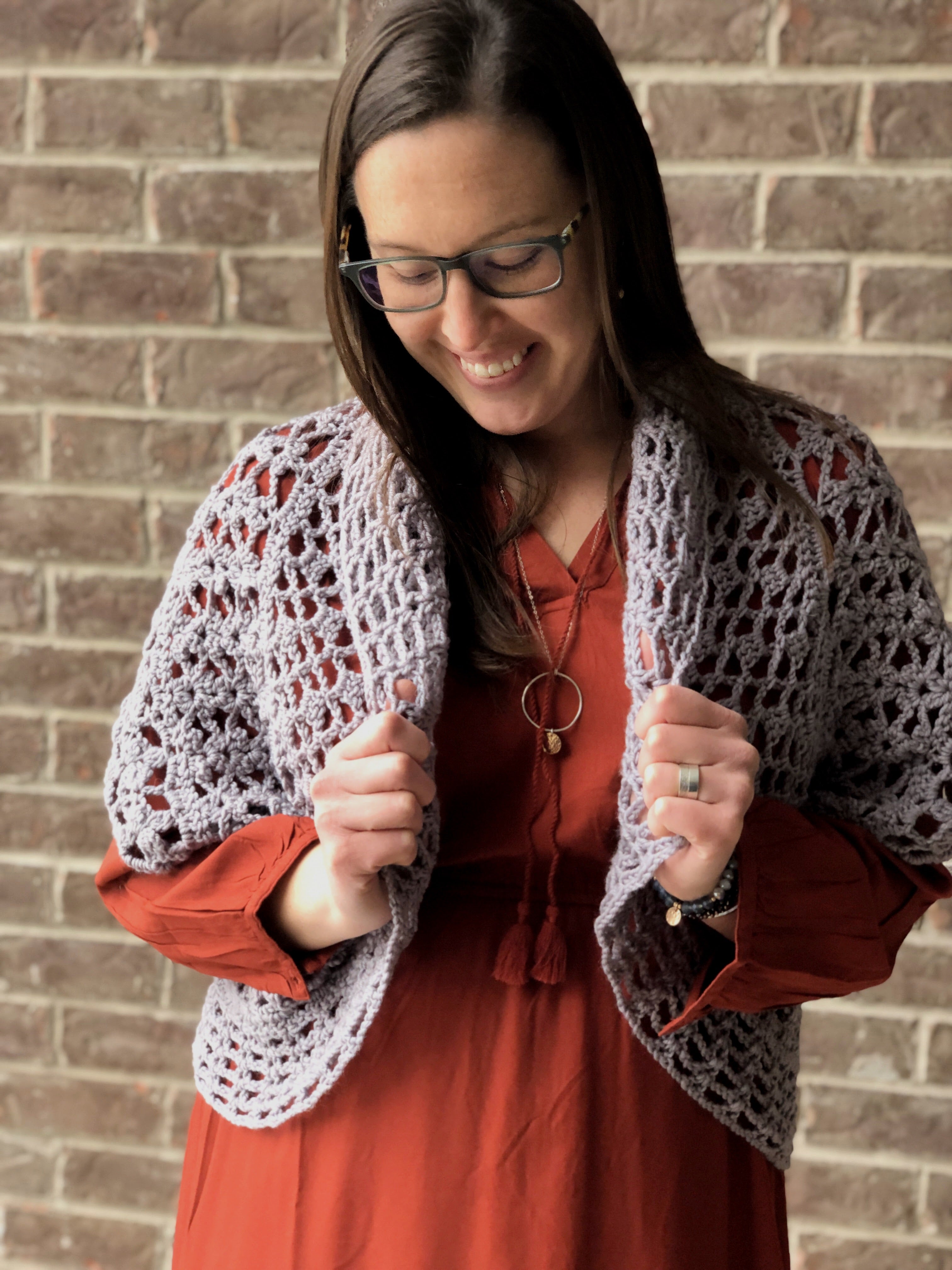Oakley Crochet Lace Shrug - Shawl Pattern