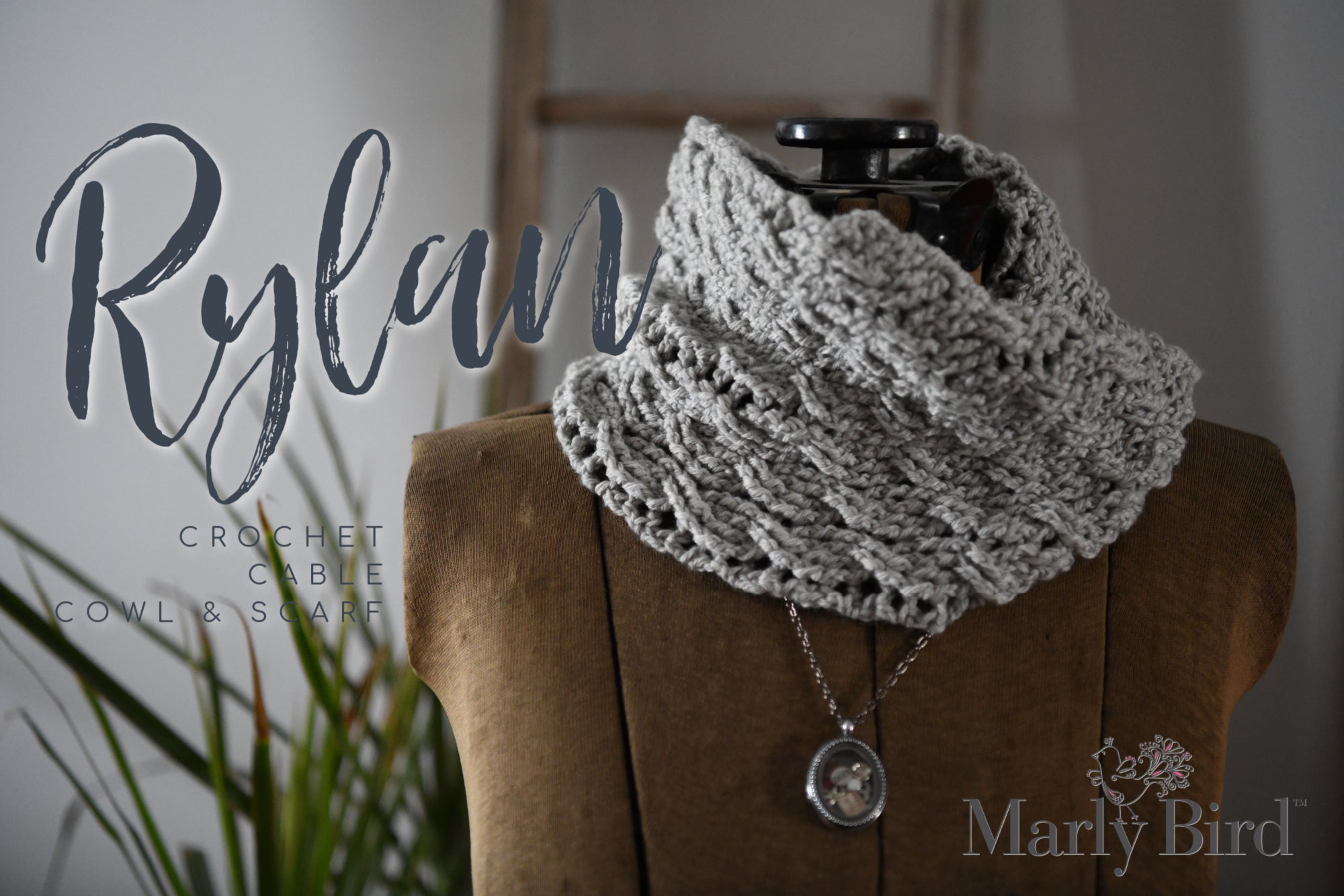 Rylan Crochet Cable Cowl & Scarf Pattern